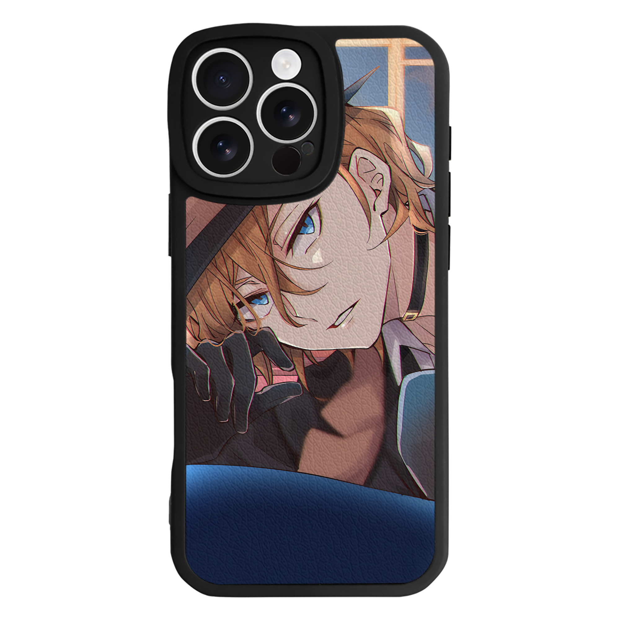 （画像用） 文豪ストレイドッグス Bungo Stray Dogs 【iPhone 16シリーズ対応】シリコンスマホケース（レザー調） 材質：シリコン